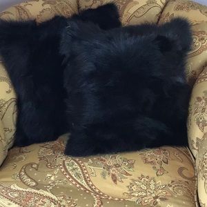 Fox FUR (REAL Fox Fur) 24” Pillow